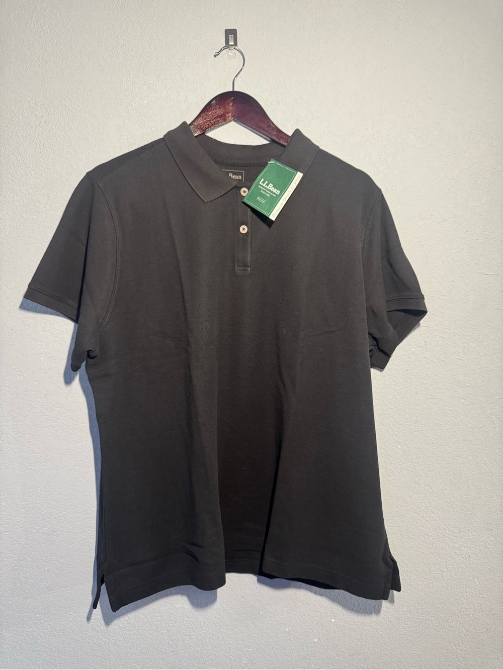 L.L. Bean Women’s Classic Black Polo Shirt
